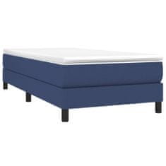 Petromila Box spring postel modrý 90 x 200 cm textil
