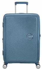 American Tourister Cestovní kufr na čtyřech kolečkách. SOUNDBOX SPINNER 67 EXP Stone Blue