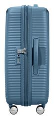 American Tourister Cestovní kufr na čtyřech kolečkách. SOUNDBOX SPINNER 67 EXP Stone Blue