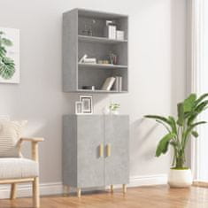 Greatstore Skříň highboard betonově šedá kompozitní dřevo