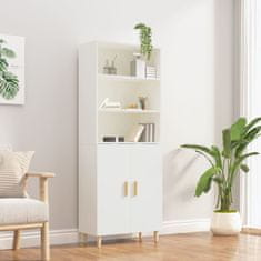 Greatstore Skříň highboard bílá kompozitní dřevo