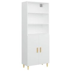 Greatstore Skříň highboard bílá kompozitní dřevo