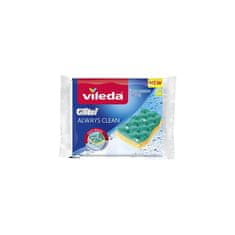 Vileda Glitzi Always Clean houbička, viskózní, houbička na nádobí, balení. 2 ks