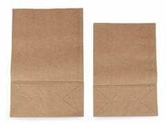 Kraftika 50ks (15x26,5x9 cm) hnědá přírodní papírový sáček natural