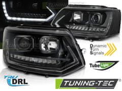 TUNING TEC  Přední světla, VW T5 2010-2015 Tube light dynamic černé LPVWS6