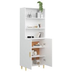 Greatstore Skříň highboard bílá kompozitní dřevo