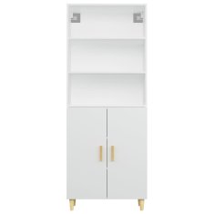 Greatstore Skříň highboard bílá kompozitní dřevo