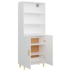 Greatstore Skříň highboard bílá kompozitní dřevo