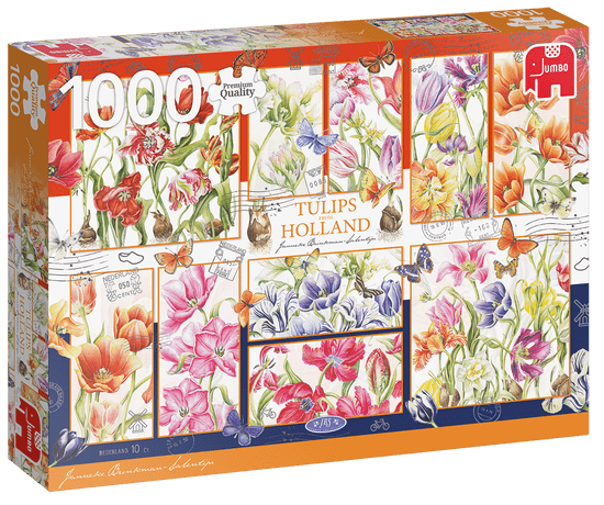 InnoVibe JUMBO Puzzle Holandské tulipány 1000 dílků