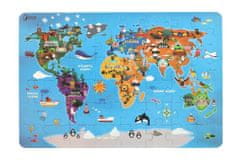 InnoVibe Puzzle Mapa světa - 48 dílků