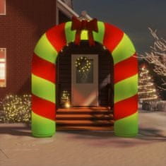 Greatstore Vánoční nafukovací brána s LED diodami 270 cm
