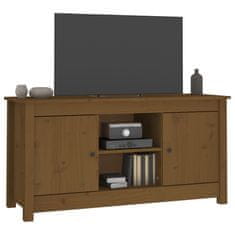 Greatstore TV skříňka medově hnědá 103 x 36,5 x 52 cm masivní borové dřevo