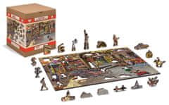 InnoVibe Wooden City Dřevěné puzzle V hračkářství 2v1, 400 dílků EKO