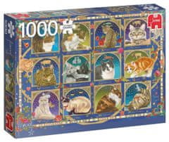 InnoVibe JUMBO Puzzle Kočičí horoskop 1000 dílků