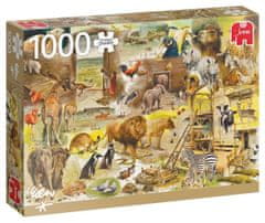 InnoVibe JUMBO Puzzle Stavba Noemovy archy 1000 dílků