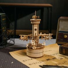 InnoVibe Letištní řídící věž - Hrací skříňka - 3D dřevěná stavebnice