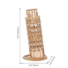 InnoVibe Šikmá věž v Pise - 3D dřevěná stavebnice