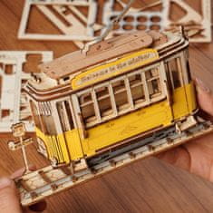 InnoVibe Retro Tramvaj - 3D dřevěná stavebnice
