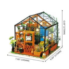 InnoVibe Květinový dům Cathy - Miniaturní skleník