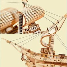 InnoVibe Plachetnice - 3D dřevěná stavebnice