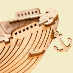 InnoVibe Rybářská loď - 3D dřevěná stavebnice