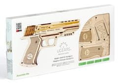 InnoVibe Ugears 3D puzzle - Pistole Wolf 01 - 62 dílků