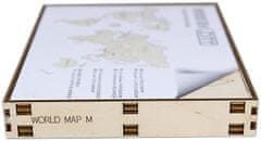 InnoVibe Wooden City Dřevěná mapa světa velikost M (57x38cm)
