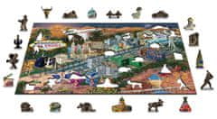 InnoVibe Wooden City Dřevěné puzzle Vítejte v Las Vegas 2v1, 505 dílků EKO