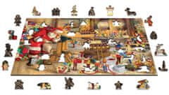 InnoVibe Wooden City Dřevěné puzzle Santova dílna 2v1, 505 dílků EKO