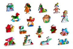InnoVibe Wooden City Dřevěné puzzle Vánoční sněžítka 2v1, 505 dílků EKO