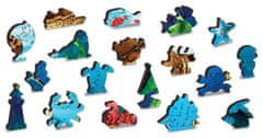 InnoVibe Wooden City Dřevěné puzzle Potápěčský ráj 2v1, 100 dílků EKO