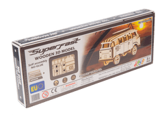 InnoVibe Wooden City 3D puzzle Superfast Minibus Retro