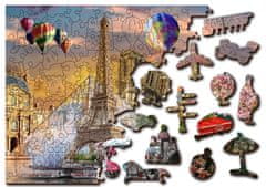 InnoVibe Wooden City Dřevěné puzzle Jaro v Paříži 2v1, 150 dílků EKO