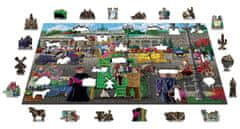 InnoVibe Wooden City Dřevěné puzzle Pařížské náměstí v Berlíně 2v1, 505 dílků EKO