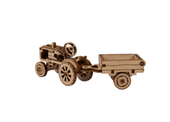 InnoVibe Wooden City 3D puzzle Superfast Americký traktor s vlečkou