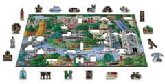 InnoVibe Wooden City Dřevěné puzzle Londýnské památky 2v1, 505 dílků EKO