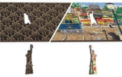 InnoVibe Wooden City Dřevěné puzzle Viktoriánská ulice 2v1, 400 dílků EKO
