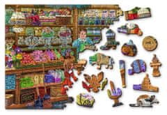 InnoVibe Wooden City Dřevěné puzzle Sladké dobrodružství 2v1, 400 dílků EKO