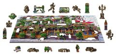 InnoVibe Wooden City Dřevěné puzzle Londýnská hospoda 2v1, 300 dílků EKO