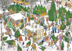 InnoVibe JUMBO Puzzle Štědrovečerní večeře a Trh s vánočními stromky 2x1000 dílků