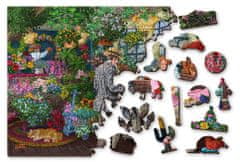 InnoVibe Wooden City Dřevěné puzzle Květinářství 2v1, 400 dílků EKO