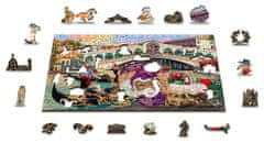 InnoVibe Wooden City Dřevěné puzzle Benátský karneval 2v1, 300 dílků EKO