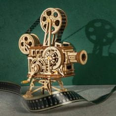 InnoVibe RoboTime 3D dřevěné mechanické puzzle Filmový projektor