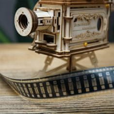 InnoVibe RoboTime 3D dřevěné mechanické puzzle Filmový projektor