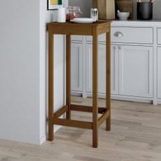 Greatstore Barový stolek medově hnědý 50x50x110 cm masivní borové dřevo