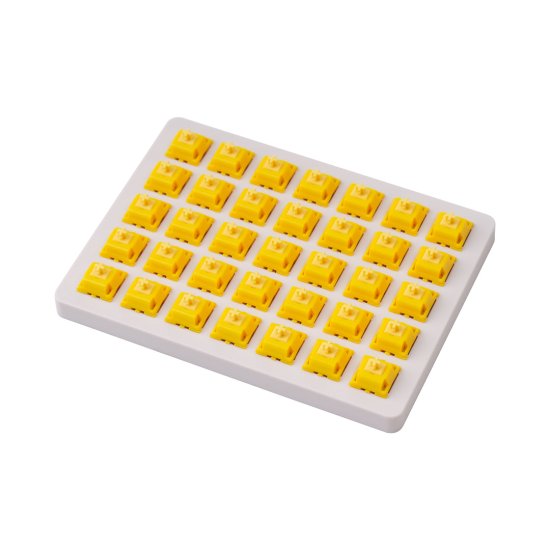 Keychron mechanické spínače, Gateron Cap V2 Switch Set Cap Golden-Yellow, 35 ks.