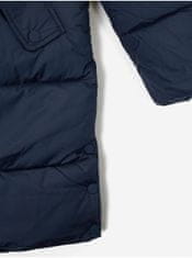 Tom Tailor Tmavě modrý holčičí prošívaný zimní kabát s odepínací kapucí Tom Tailor 176