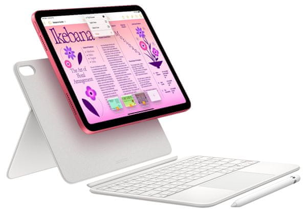 Apple iPad 2022 Wi-Fi 10. generácia iPad Apple, kovový, kompaktný, vysoký výkon A14 Bionic, iPadOS 16, veľký Retina displej, IPS Multi-Touch displej Apple Pencil, Smart Keyboard výkonný všestranný tablet