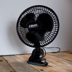 RAM Oscilační Ventilátor s klipsem 18cm 20w 2 rychlosti