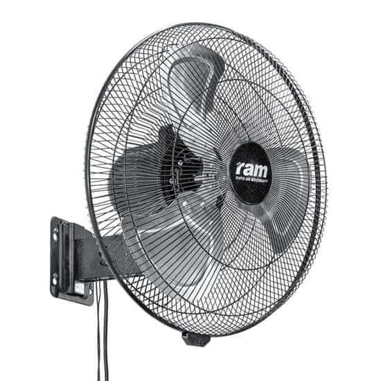 RAM  Heavy Duty Wall Fan, třírychlostní nástěnný ventilátor Ø 45 cm